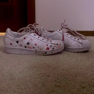These are adidas valentine’s day collection sneakers.